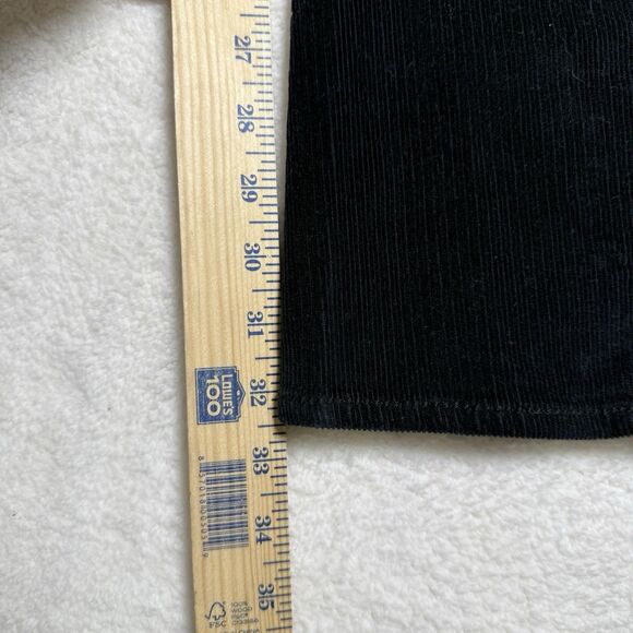 True Religion Womens Joey Big T Corduroy Flare Jeans Pants Size 31 Black Y2K - Picture 8 of 9